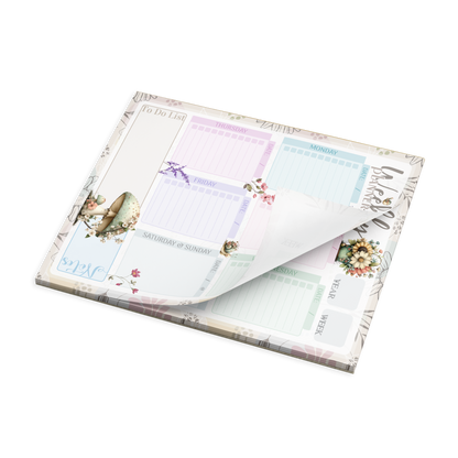 Notepad (Large) | Wild Flower Collage Floral Design