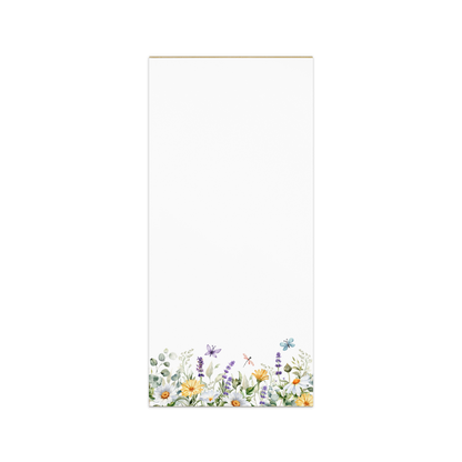 Magnetic Notepad | Boho Botainical Floral Pastel Design