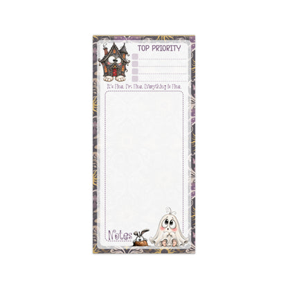 Magnetic Notepad | Everything is Fine Notes Halloween Ghost