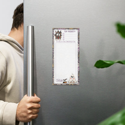 Magnetic Notepad | Everything is Fine Notes Halloween Ghost