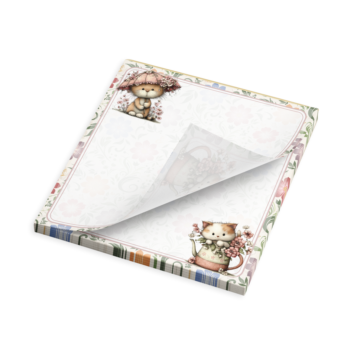 Notepad (Small) | Chintz English Garden Floral Cats