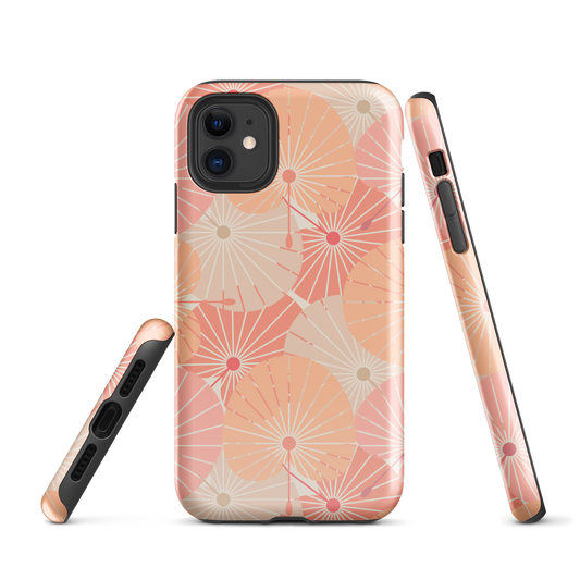 Tough Case for iPhone® 11, 12, 13, 14, 15, 16 Variations | Overlapping Chinese Fans