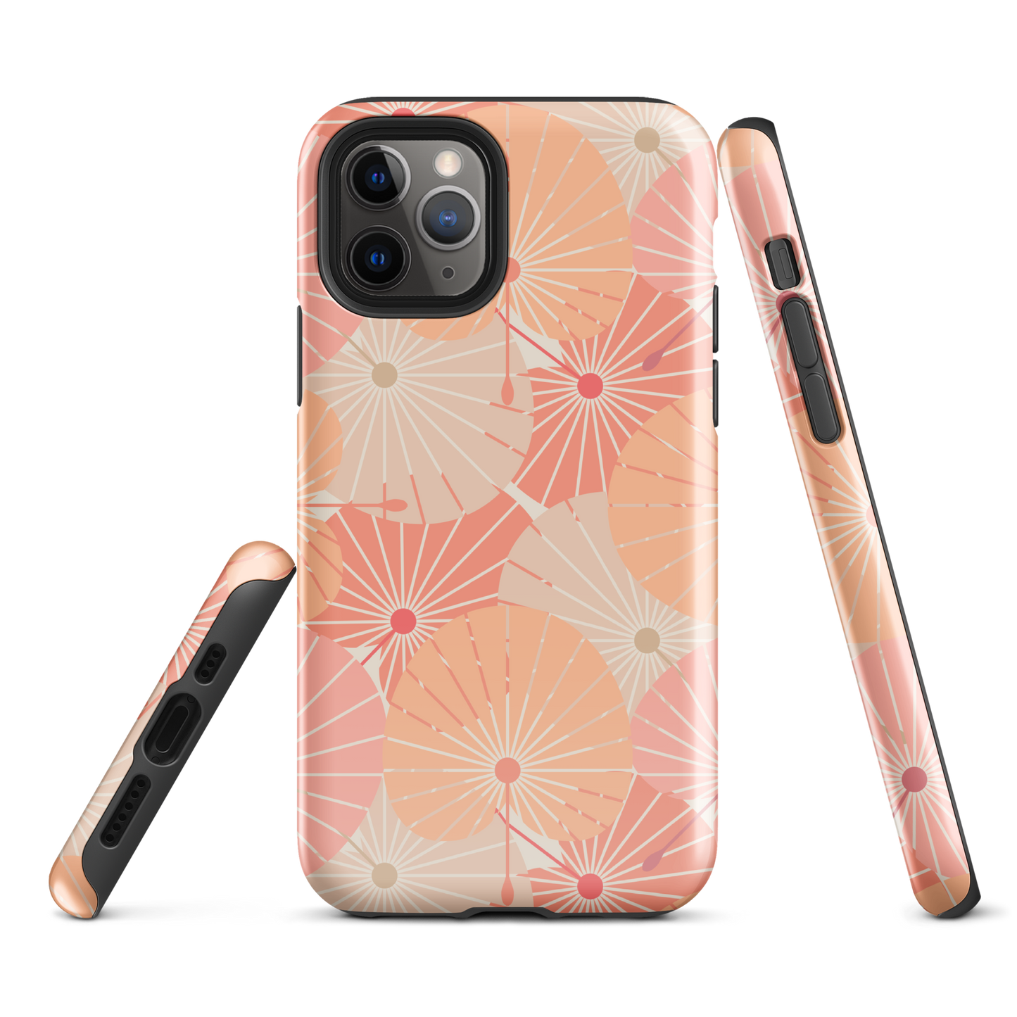Tough Case for iPhone® 11, 12, 13, 14, 15, 16 Variations | Overlapping Chinese Fans