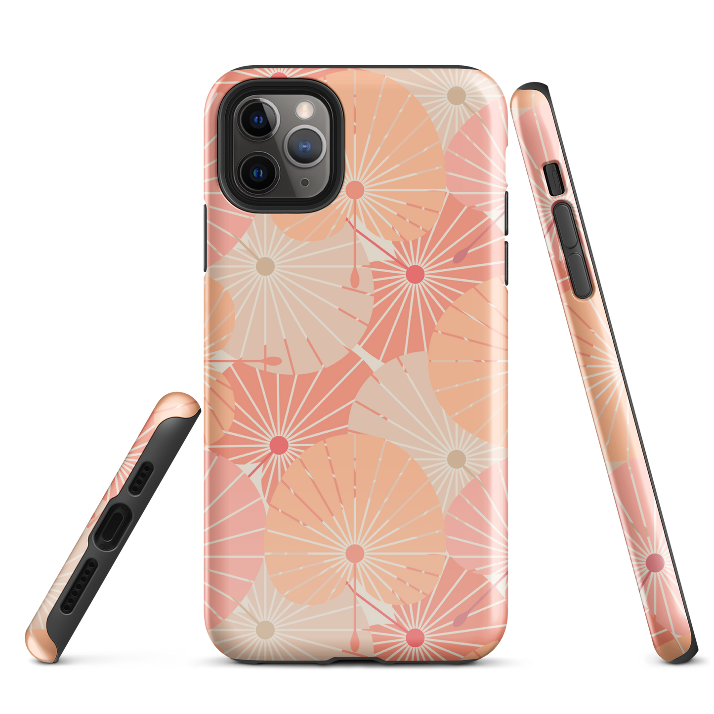 Tough Case for iPhone® 11, 12, 13, 14, 15, 16 Variations | Overlapping Chinese Fans