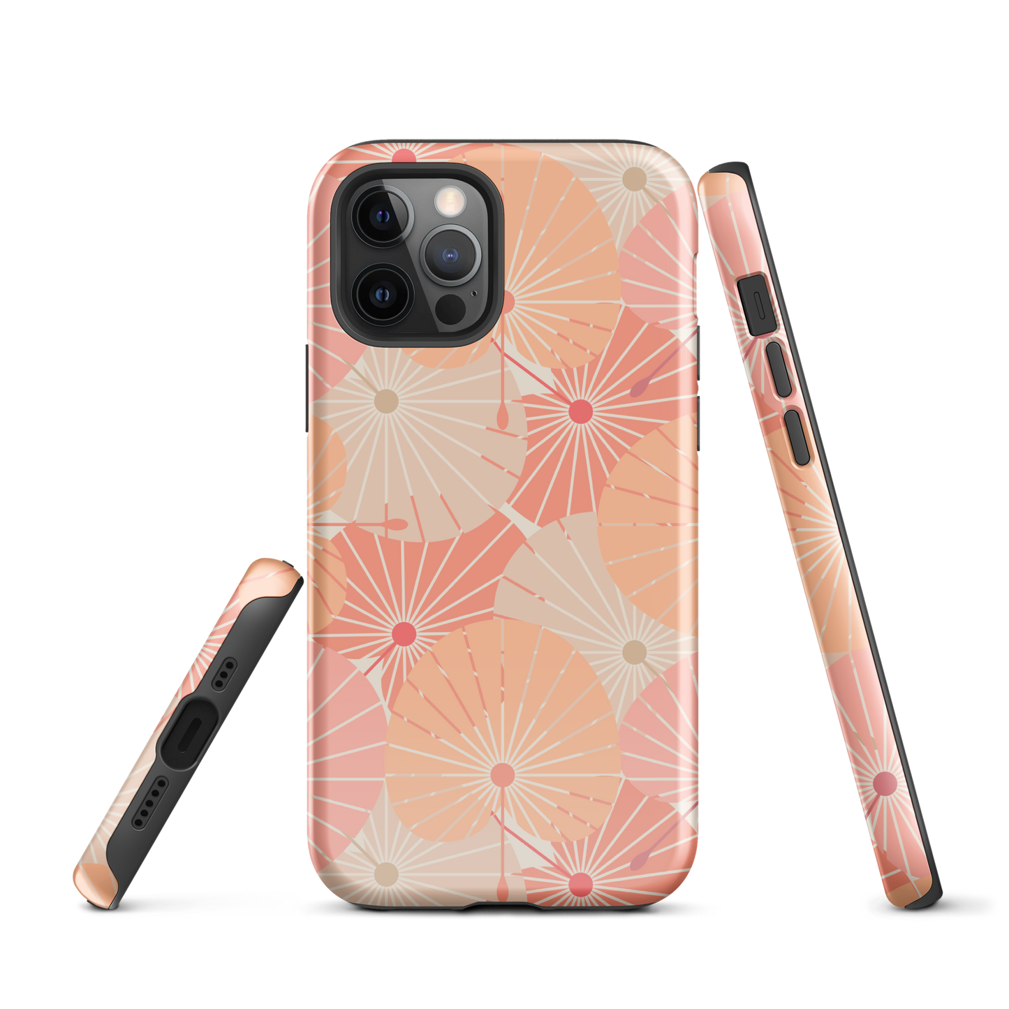 Tough Case for iPhone® 11, 12, 13, 14, 15, 16 Variations | Overlapping Chinese Fans