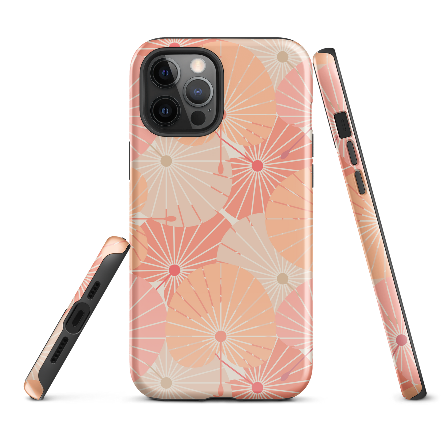 Tough Case for iPhone® 11, 12, 13, 14, 15, 16 Variations | Overlapping Chinese Fans