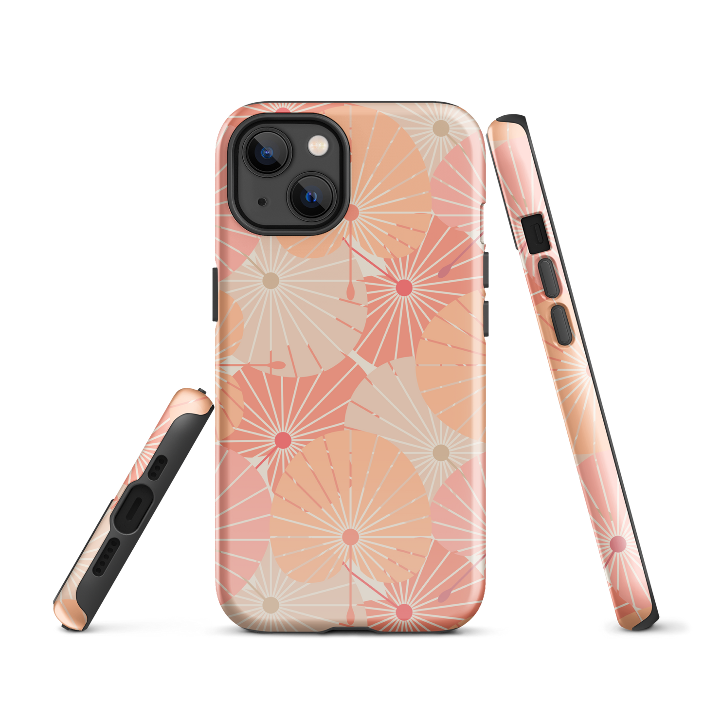 Tough Case for iPhone® 11, 12, 13, 14, 15, 16 Variations | Overlapping Chinese Fans