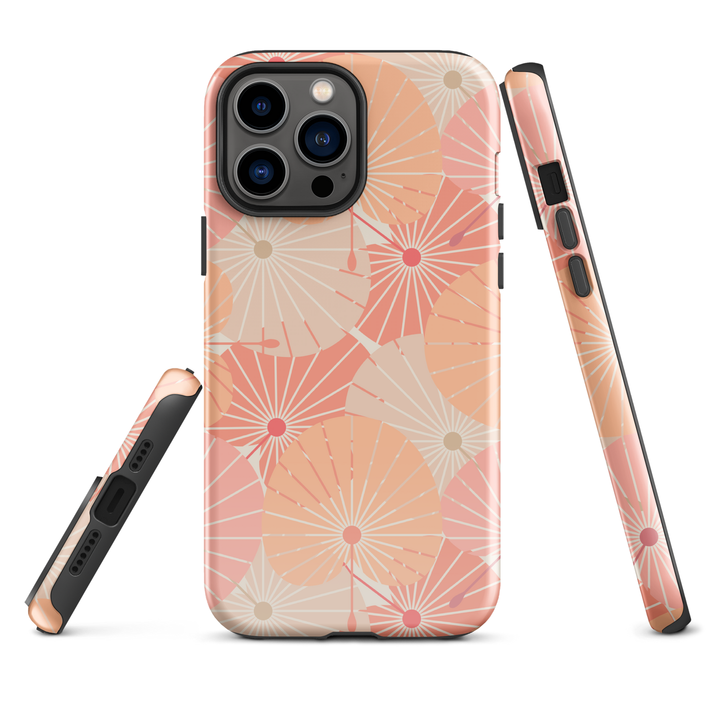 Tough Case for iPhone® 11, 12, 13, 14, 15, 16 Variations | Overlapping Chinese Fans