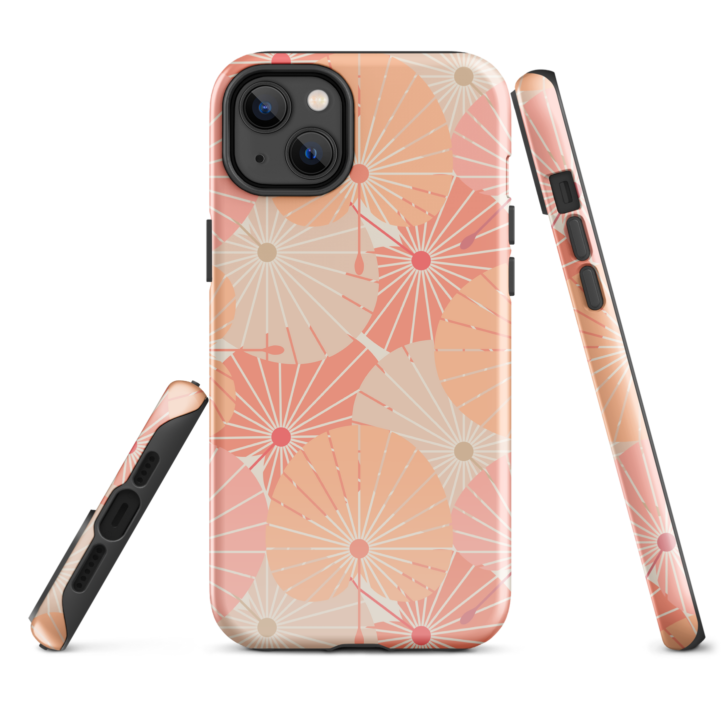 Tough Case for iPhone® 11, 12, 13, 14, 15, 16 Variations | Overlapping Chinese Fans