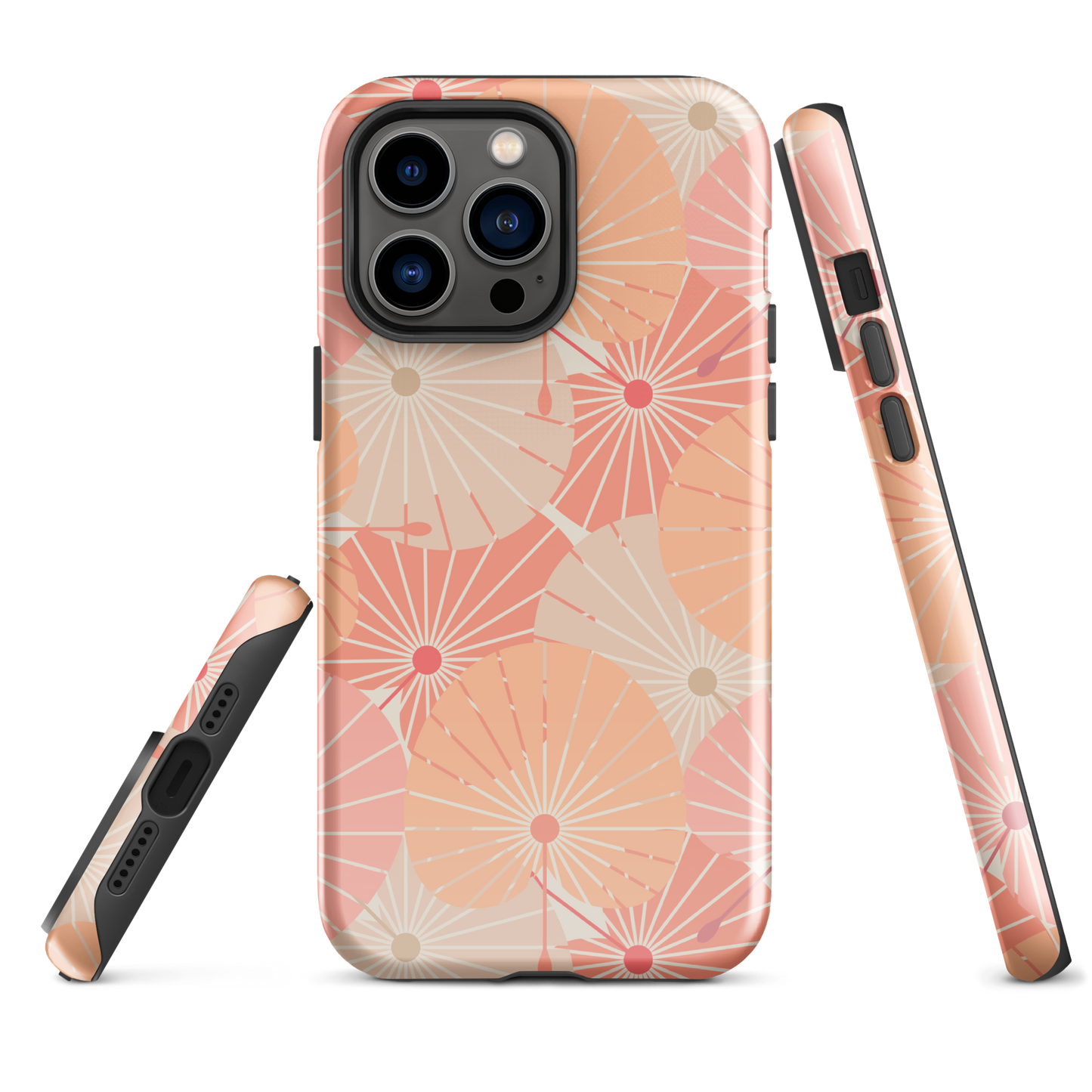 Tough Case for iPhone® 11, 12, 13, 14, 15, 16 Variations | Overlapping Chinese Fans