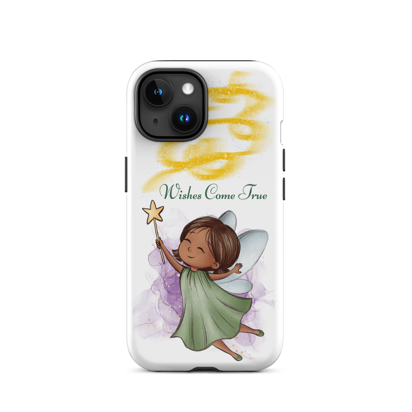 Tough case for iPhone 11, 12, 13, 14, 15, 16 Variations | Wishes Come True - Green Fairy