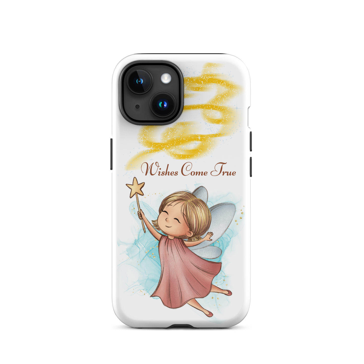 Tough case for iPhone 11, 12, 13, 14, 15, 16 Variations | Wishes Come True - Pink Fairy
