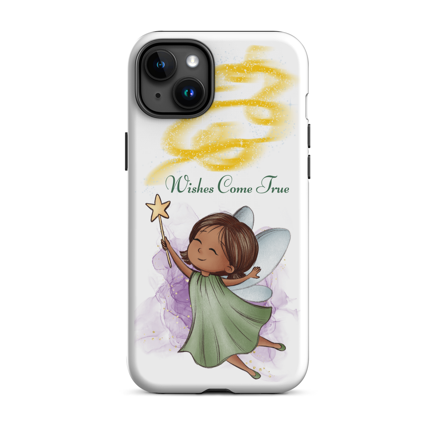 Tough case for iPhone 11, 12, 13, 14, 15, 16 Variations | Wishes Come True - Green Fairy