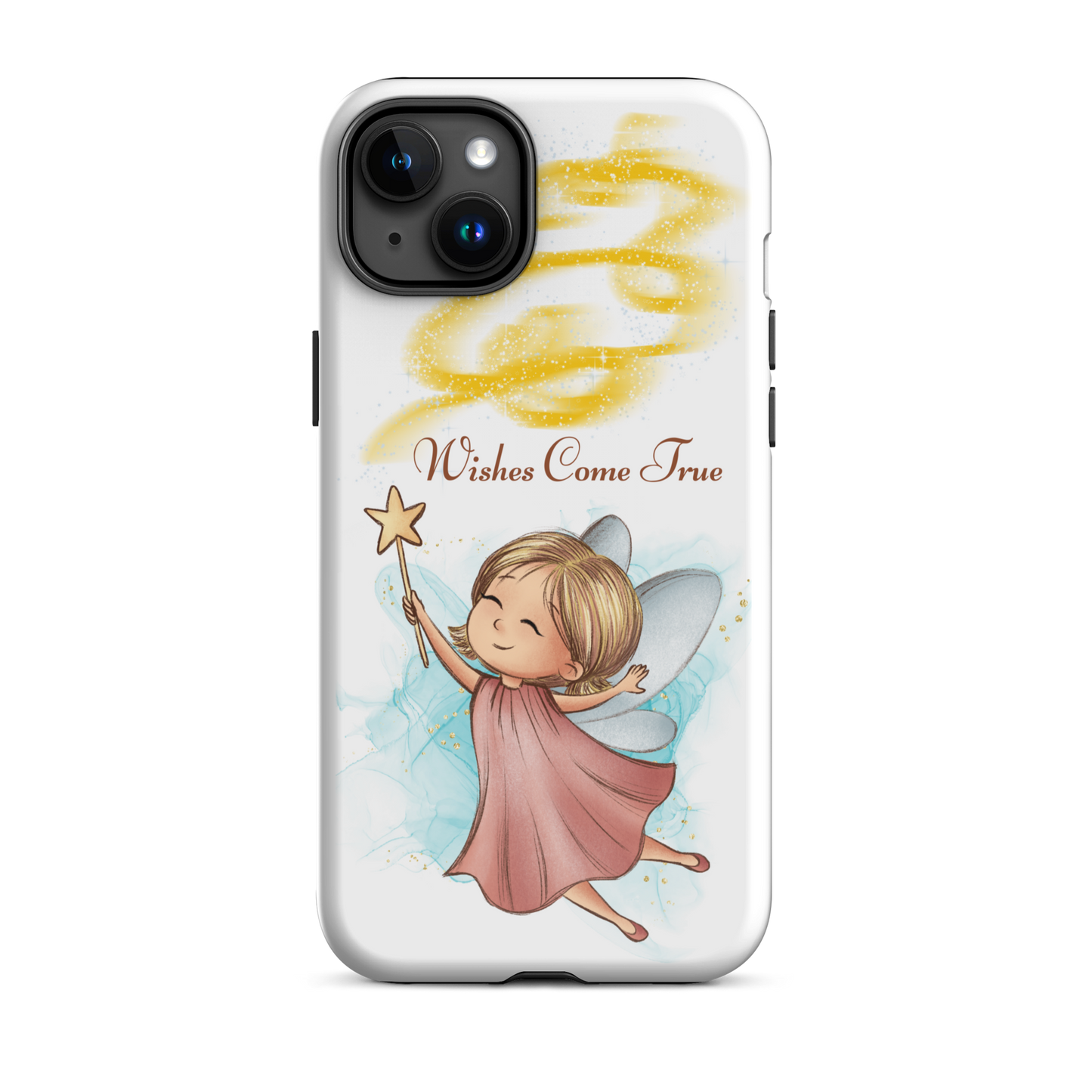 Tough case for iPhone 11, 12, 13, 14, 15, 16 Variations | Wishes Come True - Pink Fairy