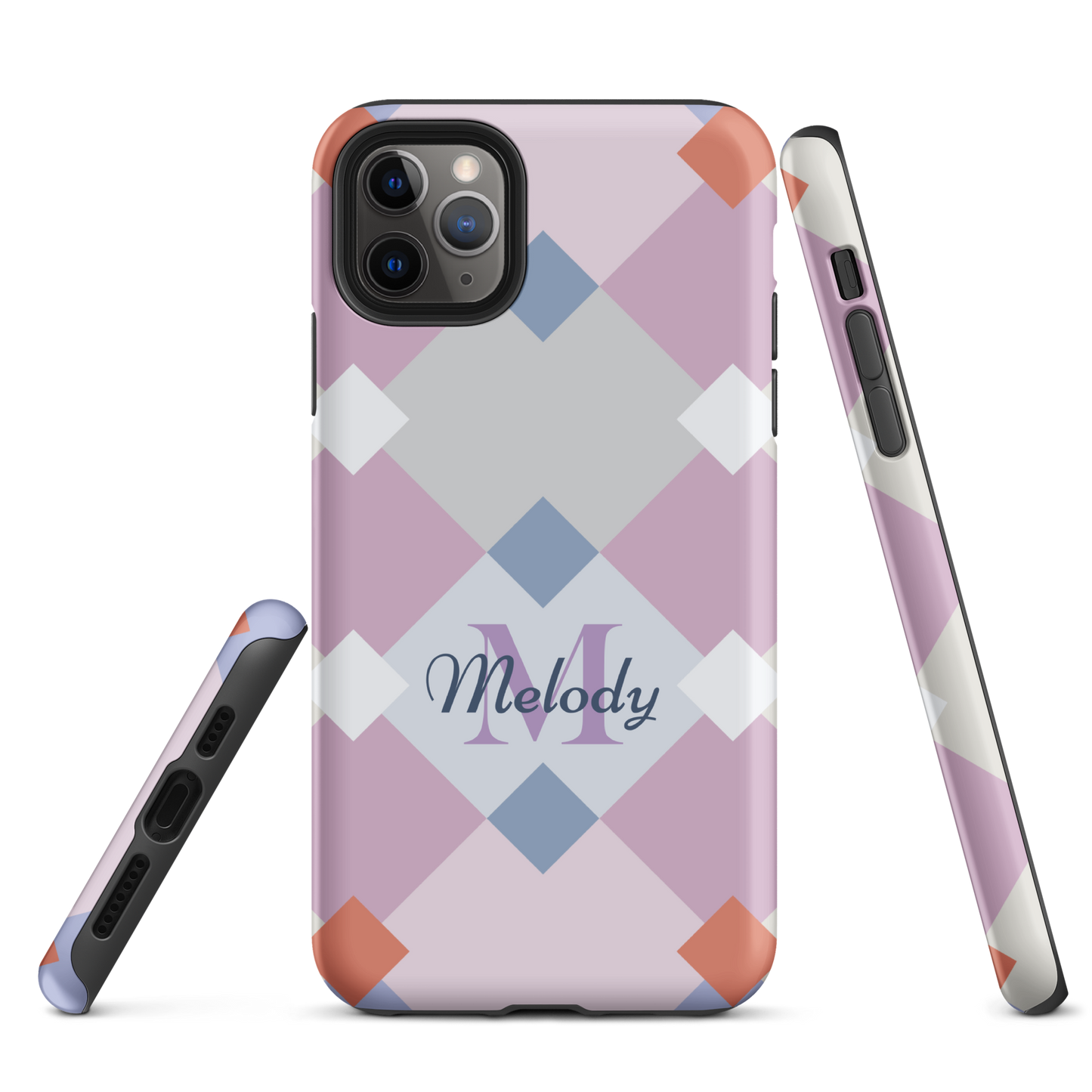 Tough case for iPhone 11, 12, 13, 14, 15 Variations | Personalized Geometric Shaped