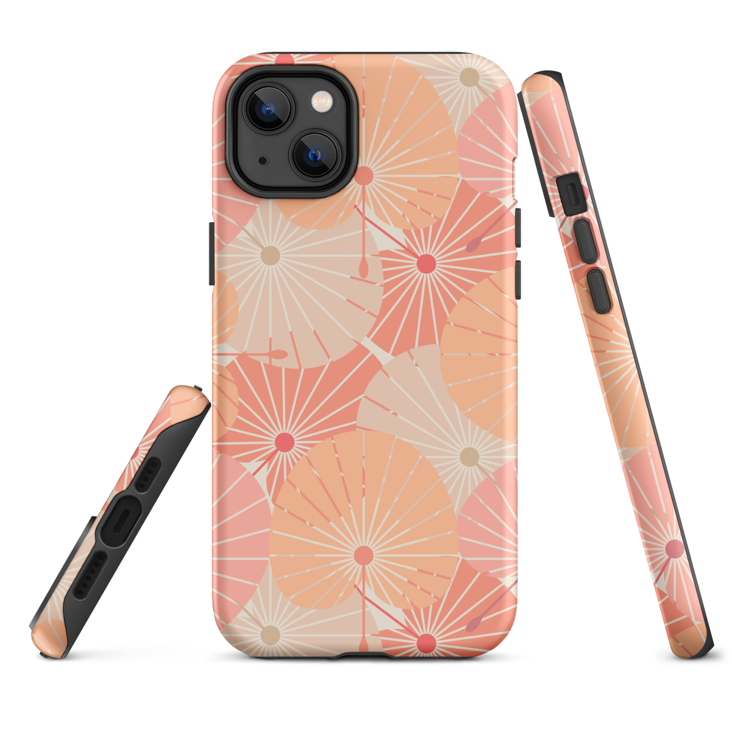 Tough Case for iPhone® 11, 12, 13, 14, 15, 16 Variations | Overlapping Chinese Fans