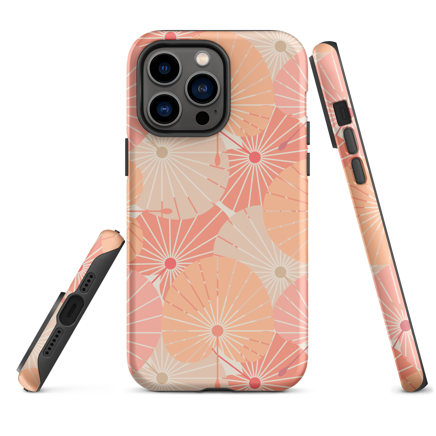 Tough Case for iPhone® 11, 12, 13, 14, 15, 16 Variations | Overlapping Chinese Fans