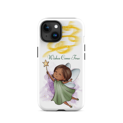 Tough case for iPhone 11, 12, 13, 14, 15, 16 Variations | Wishes Come True - Green Fairy