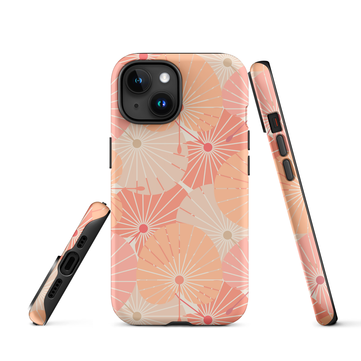 Tough Case for iPhone® 11, 12, 13, 14, 15, 16 Variations | Overlapping Chinese Fans
