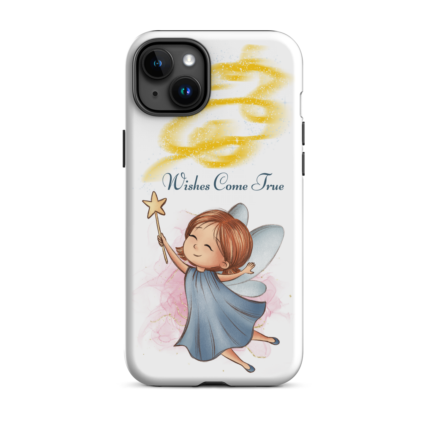 Tough case for iPhone 11, 12, 13, 14, 15 Variations | Wishes Come True - Blue Fairy