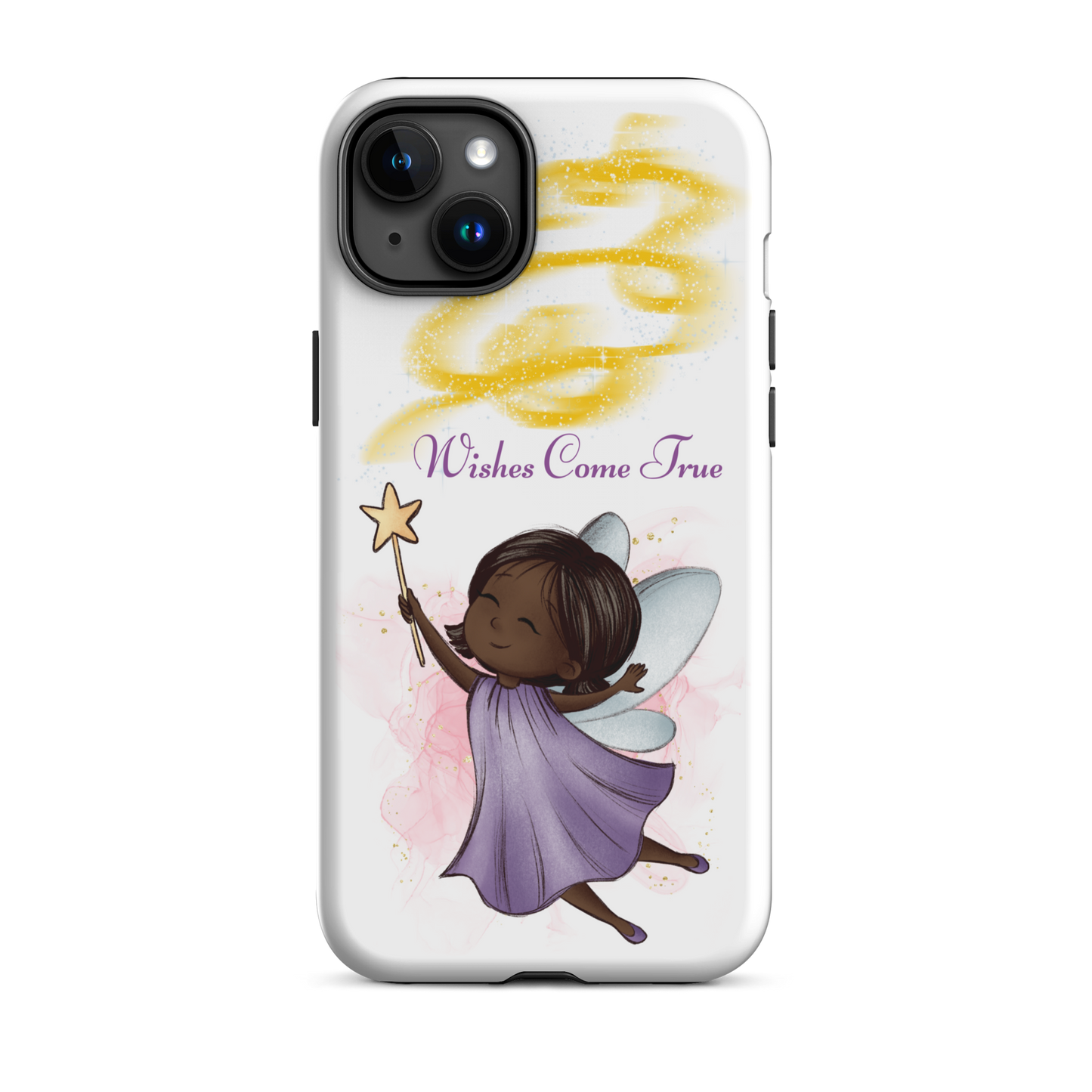 Tough case for iPhone 11, 12, 13, 14, 15 Variations | Wishes Come True - Purple Fairy