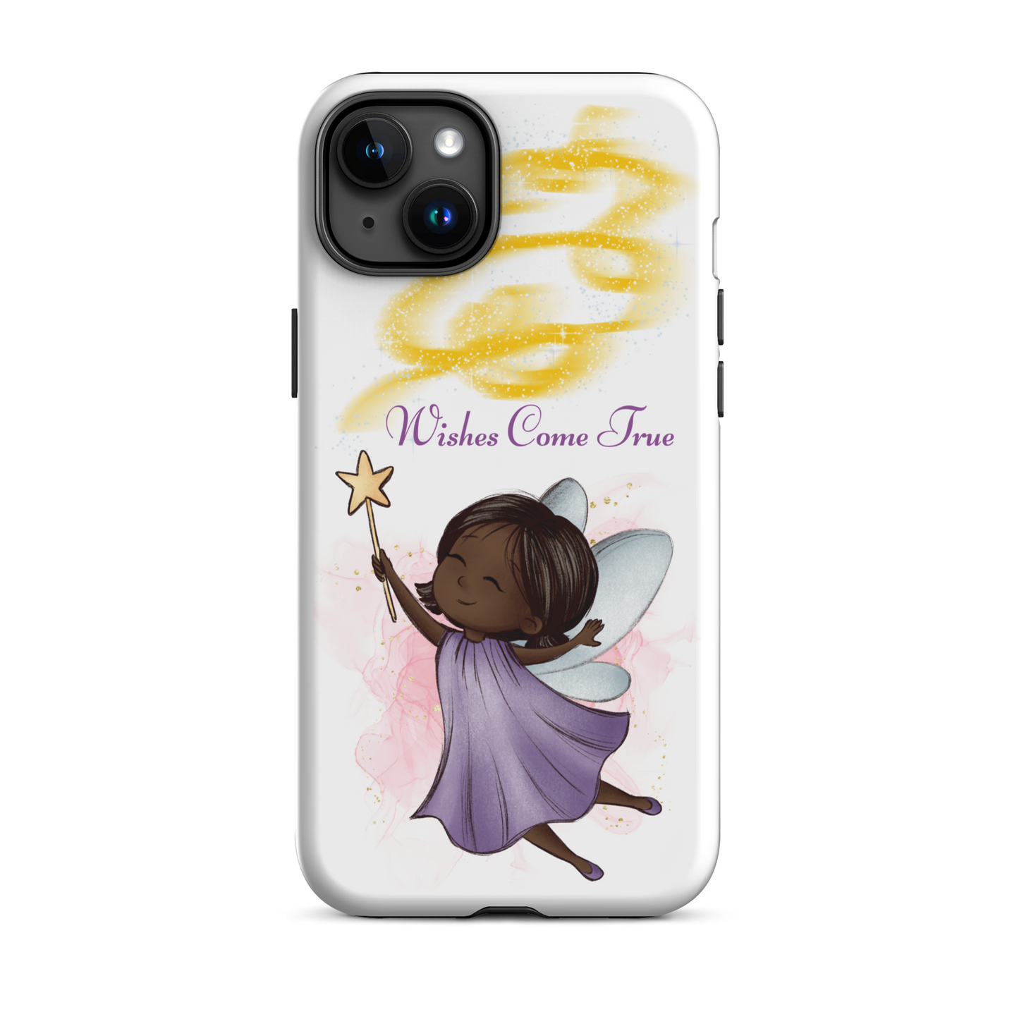 Tough case for iPhone 11, 12, 13, 14, 15, 16 Variations | Wishes Come True - Purple Fairy