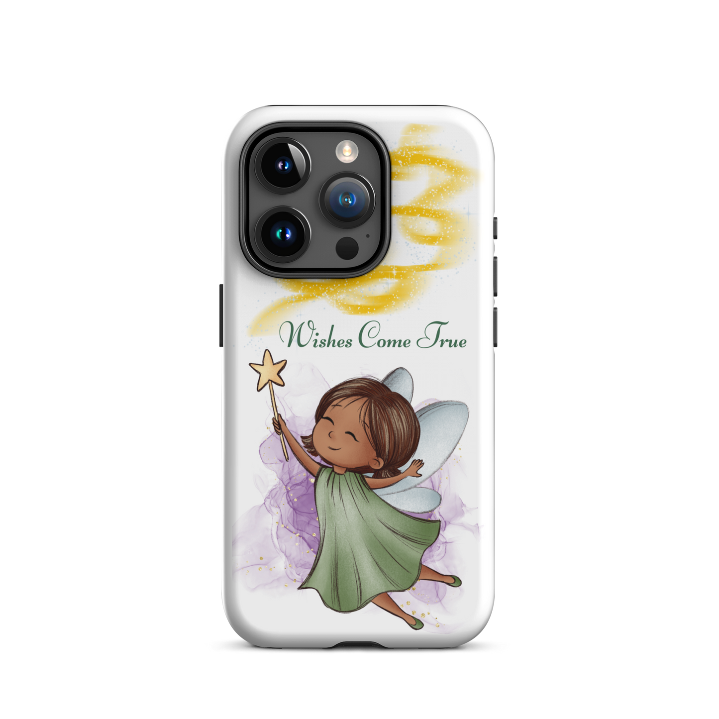 Tough case for iPhone 11, 12, 13, 14, 15, 16 Variations | Wishes Come True - Green Fairy