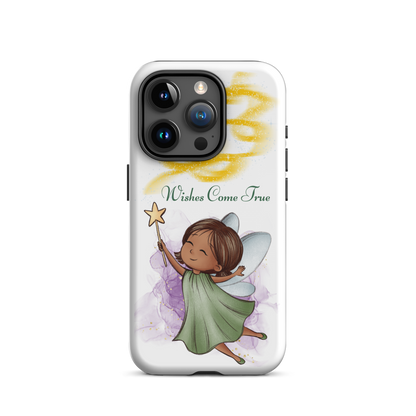 Tough case for iPhone 11, 12, 13, 14, 15, 16 Variations | Wishes Come True - Green Fairy