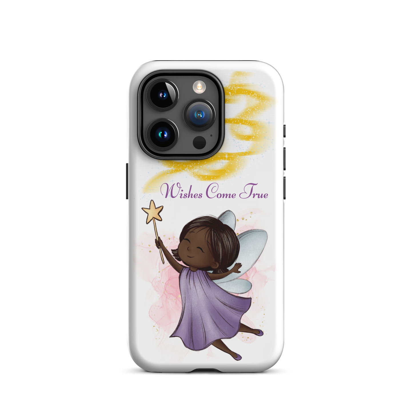 Tough case for iPhone 11, 12, 13, 14, 15, 16 Variations | Wishes Come True - Purple Fairy