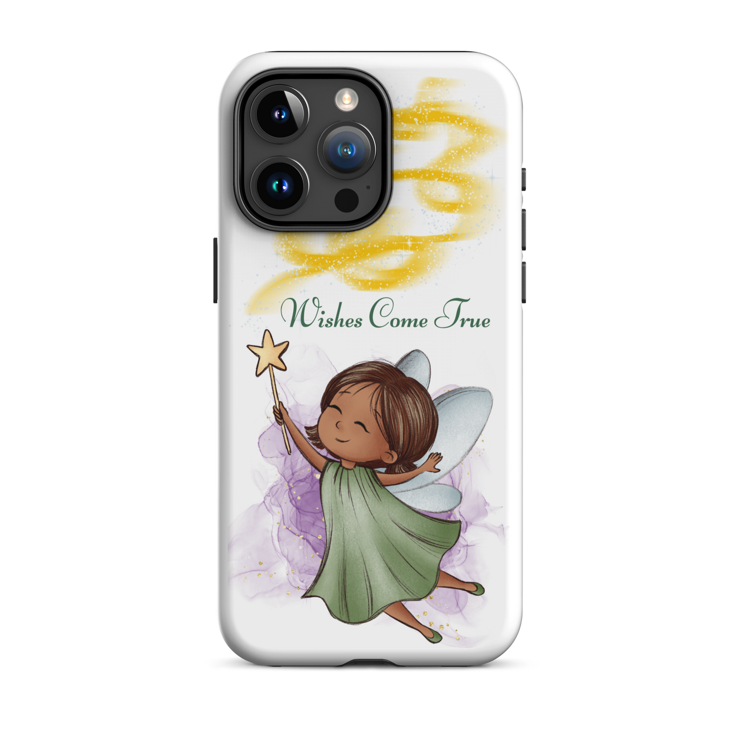 Tough case for iPhone 11, 12, 13, 14, 15, 16 Variations | Wishes Come True - Green Fairy