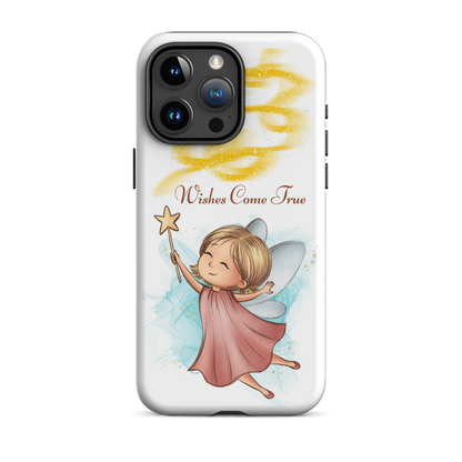 Tough case for iPhone 11, 12, 13, 14, 15, 16 Variations | Wishes Come True - Pink Fairy
