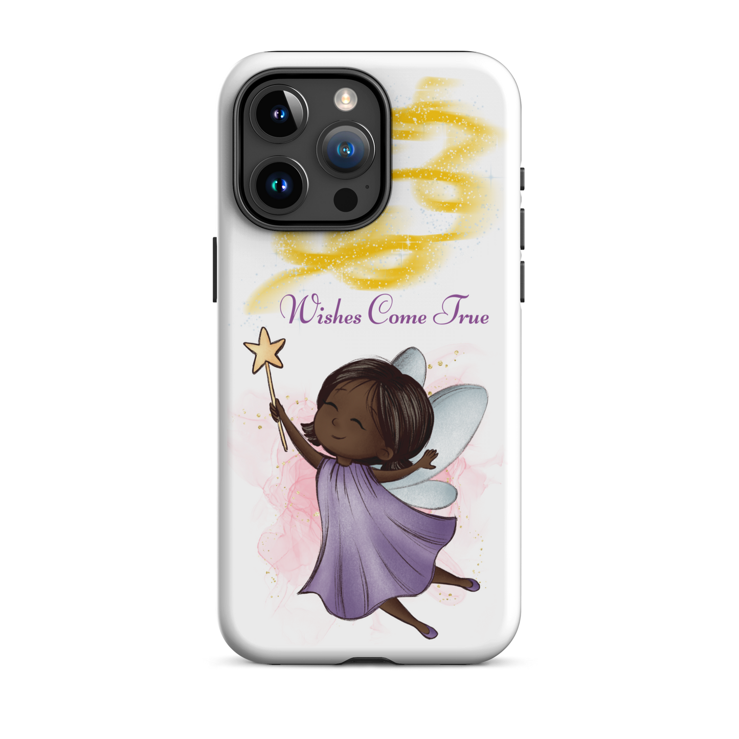 Tough case for iPhone 11, 12, 13, 14, 15, 16 Variations | Wishes Come True - Purple Fairy