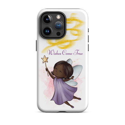 Tough case for iPhone 11, 12, 13, 14, 15, 16 Variations | Wishes Come True - Purple Fairy