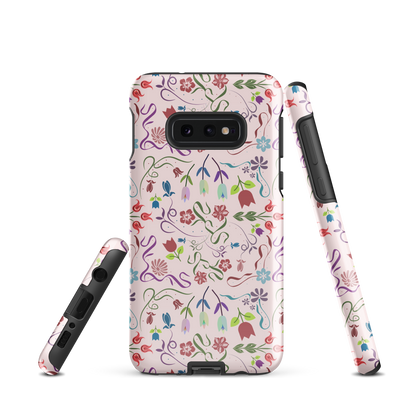 Tough case for Samsung Galaxy Variations | Pink Floral Spring Garden