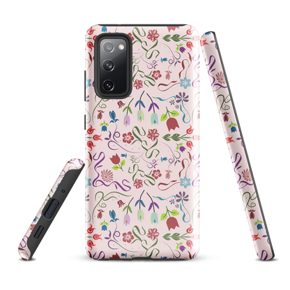 Tough case for Samsung Galaxy Variations | Pink Floral Spring Garden