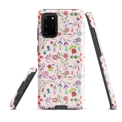 Tough case for Samsung Galaxy Variations | Pink Floral Spring Garden