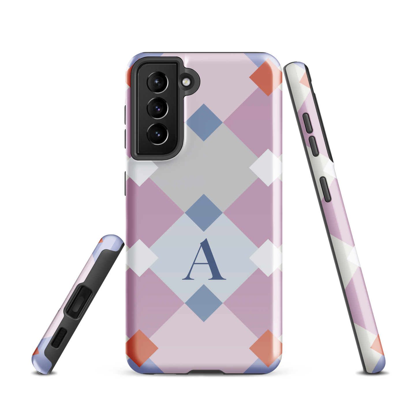 Tough case for Samsung Galaxy Variations | Monogramed Geometric Shaped