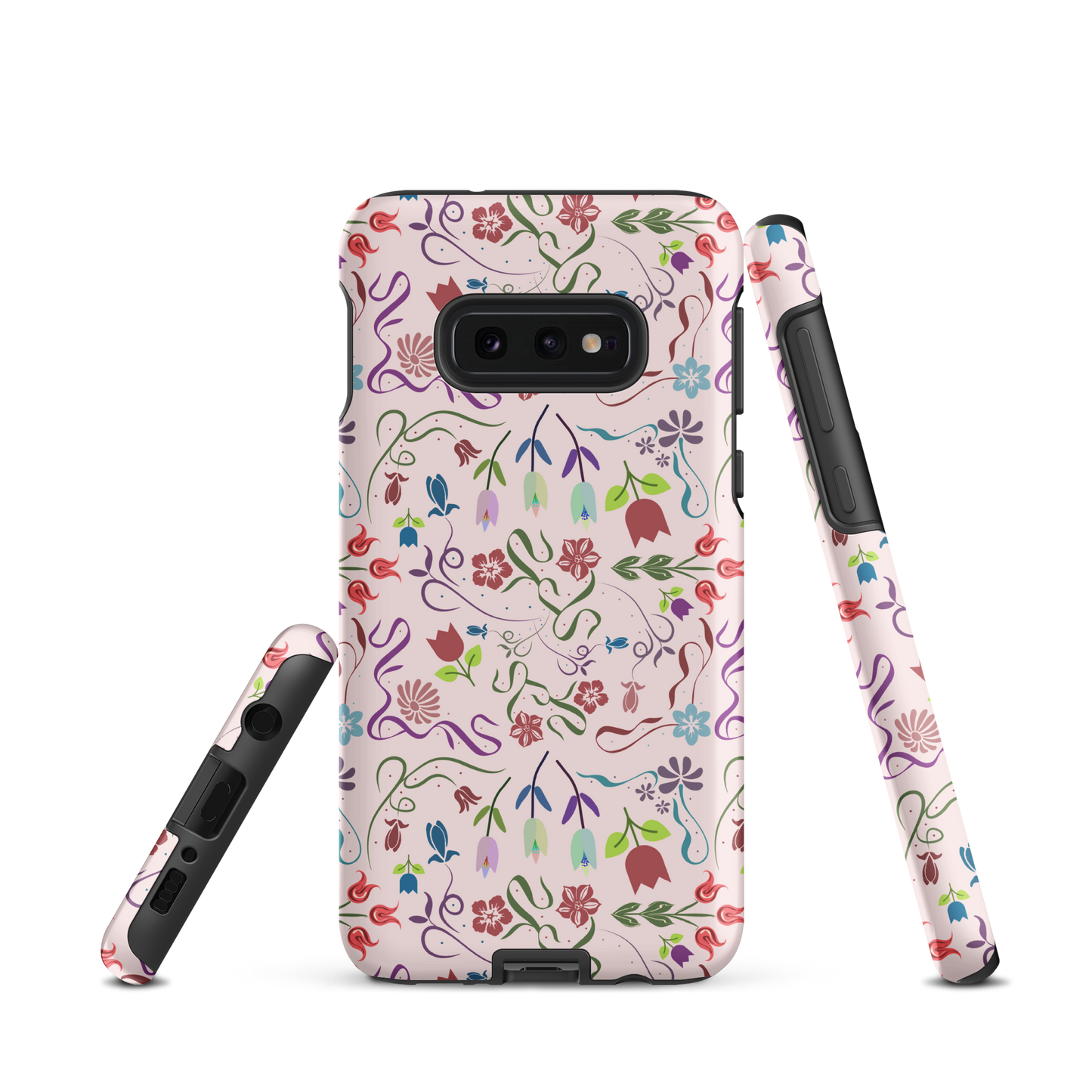 Tough case for Samsung Galaxy Variations | Pink Floral Spring Garden