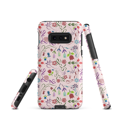Tough case for Samsung Galaxy Variations | Pink Floral Spring Garden