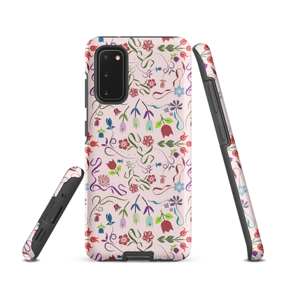 Tough case for Samsung Galaxy Variations | Pink Floral Spring Garden