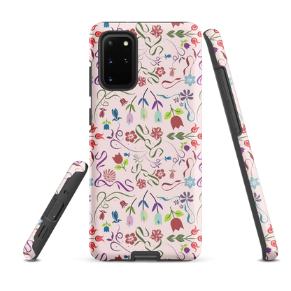 Tough case for Samsung Galaxy Variations | Pink Floral Spring Garden