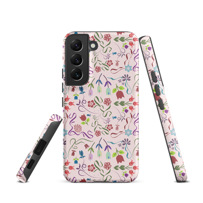 Tough case for Samsung Galaxy Variations | Pink Floral Spring Garden