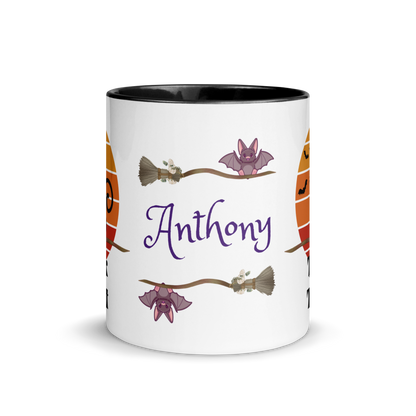 Add Your Name Coffee Mug 11oz | The Witch Cat's Trick or Treat Adventure