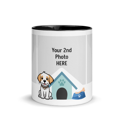 Personalized Coffee Mug 11oz | Add 3 Photo and 2 Name (Dog Themed)