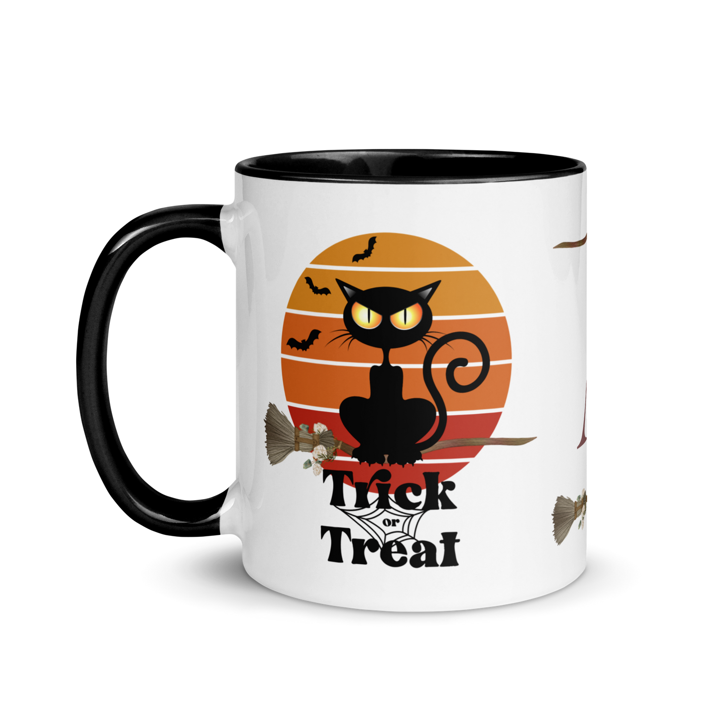 Monogramed Coffee Mug 11oz | The Witch Cat's Trick or Treat Adventure