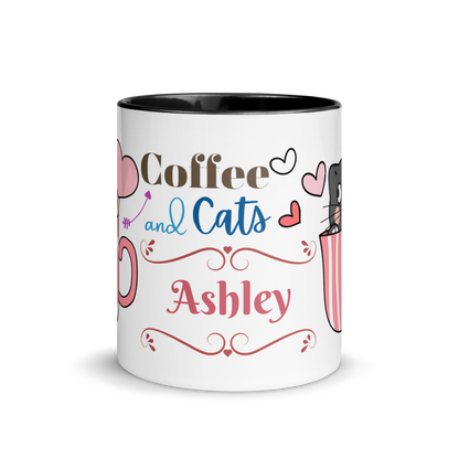 Personalized Coffee Mug 11oz | Adorable Coffee and Cats