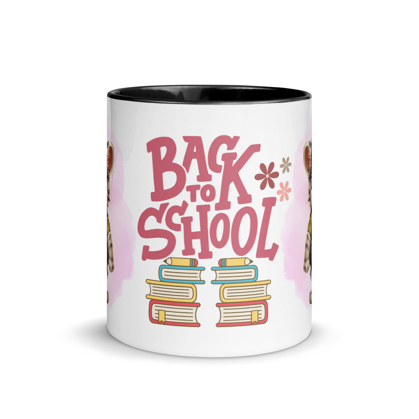 Accent Coffee Mug 11oz | Back To School Adorable Cat Wearing Backpack