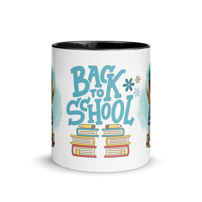Accent Coffee Mug 11oz | Back To School Adorable Dog Wearing Backpack