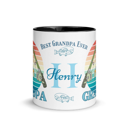 Personalized Coffee Mug 11oz | Reel Cool Grandpa Best Grandpa Ever