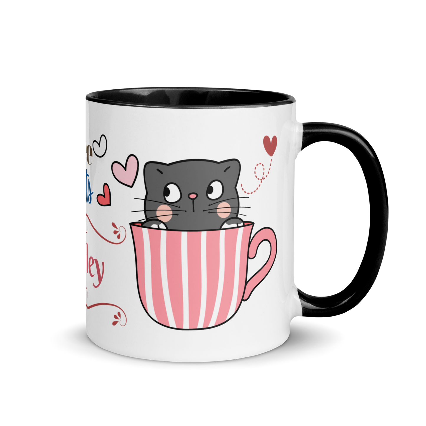 Add Your Name Coffee Mug 11oz | Adorable Coffee and Cats